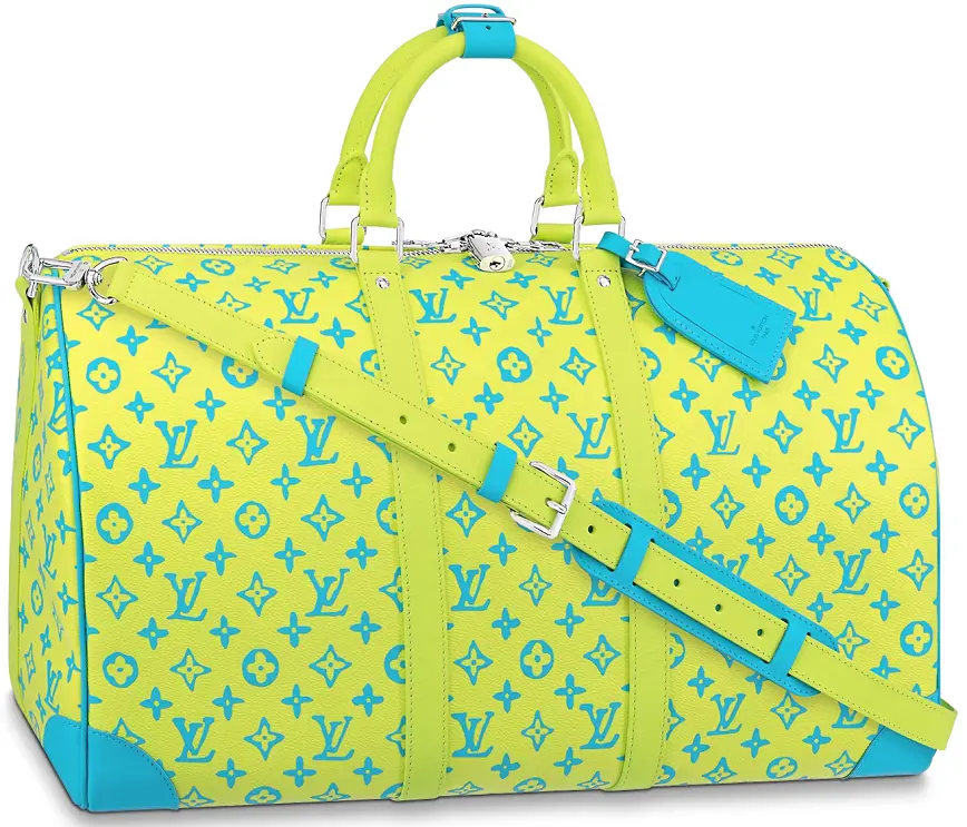 Túi Louis Vuitton Keepall Bandoulière 50 Bag 'Lime Green' M21869