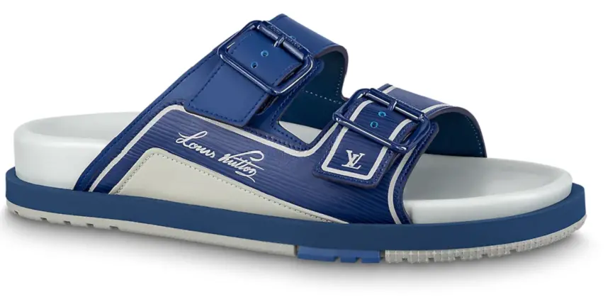 Dép Louis Vuitton LV Trainer Mules 'Blue' 1AA6SC