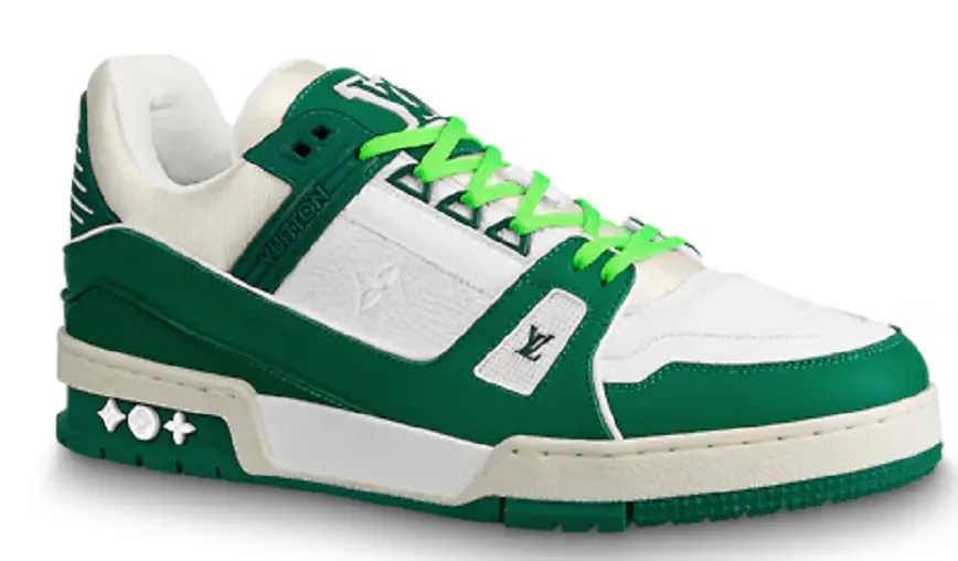 Giày Louis Vuitton LV Trainer Green White 1A9VNH