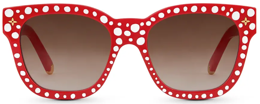 Kính Louis Vuitton x YK My Monogram Dots Sunglasses 'Red White' Z1901W