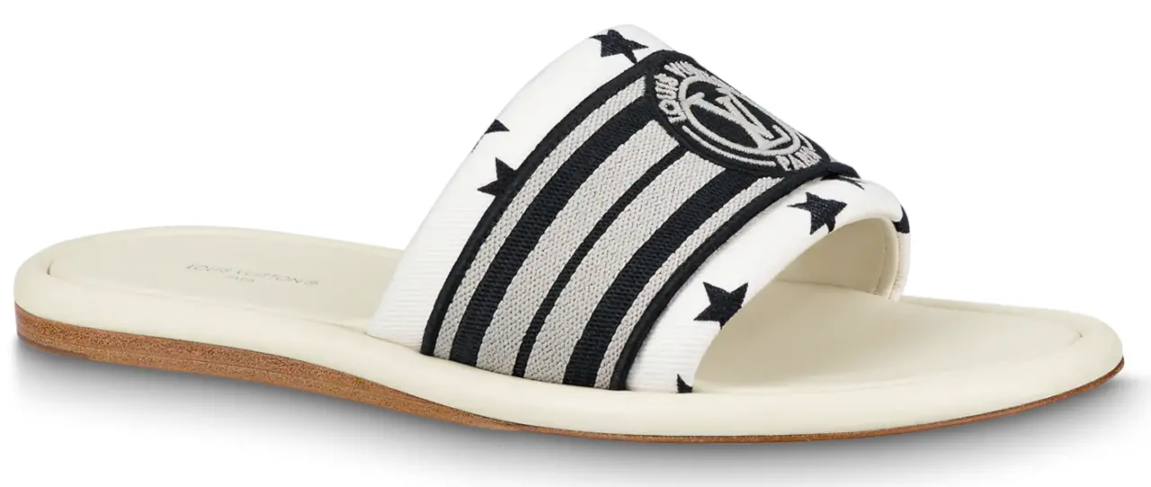 Dép Louis Vuitton Magnetic Flat Mules 'Black White' 1AAD6C