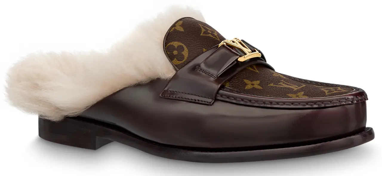 Giày Louis Vuitton Major Open Back Loafers Ebene 1A8Y28