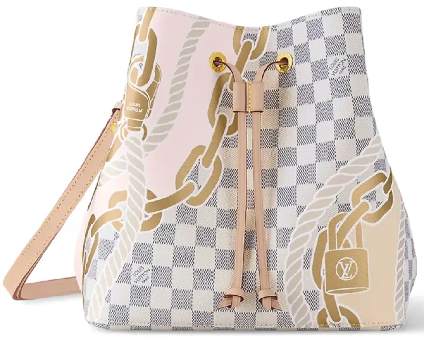 Túi Louis Vuitton NéoNoé MM Bucket Bag 'Damier Azur' N40474