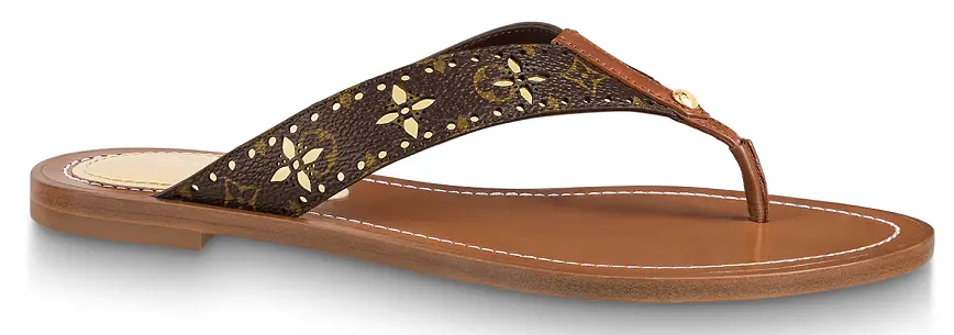 Dép Louis Vuitton Sunny Flat Sandals 'Gold' 1A9POQ