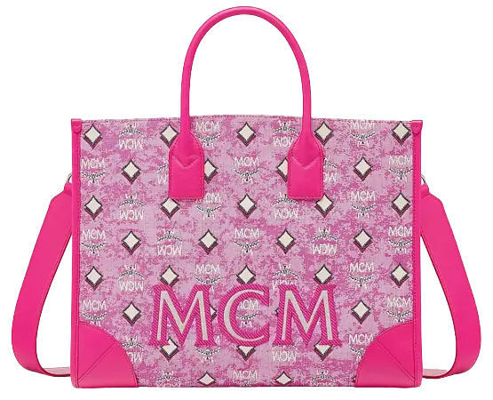 Túi MCM München Tote in Vintage 'Pink' MWTCABO02PK001