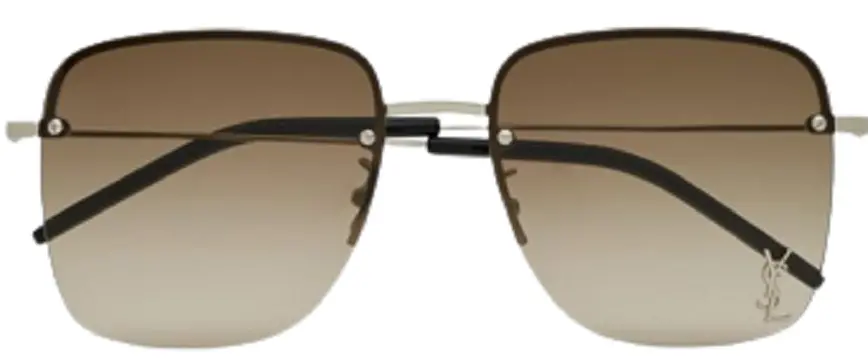 Kính YSL SL 312 M 'Silver Gradient Green' 652363Y99028112