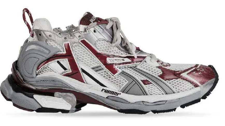 Giày Balenciaga Runner Trainers 'Dark Red Grey' 677403W3RB39069