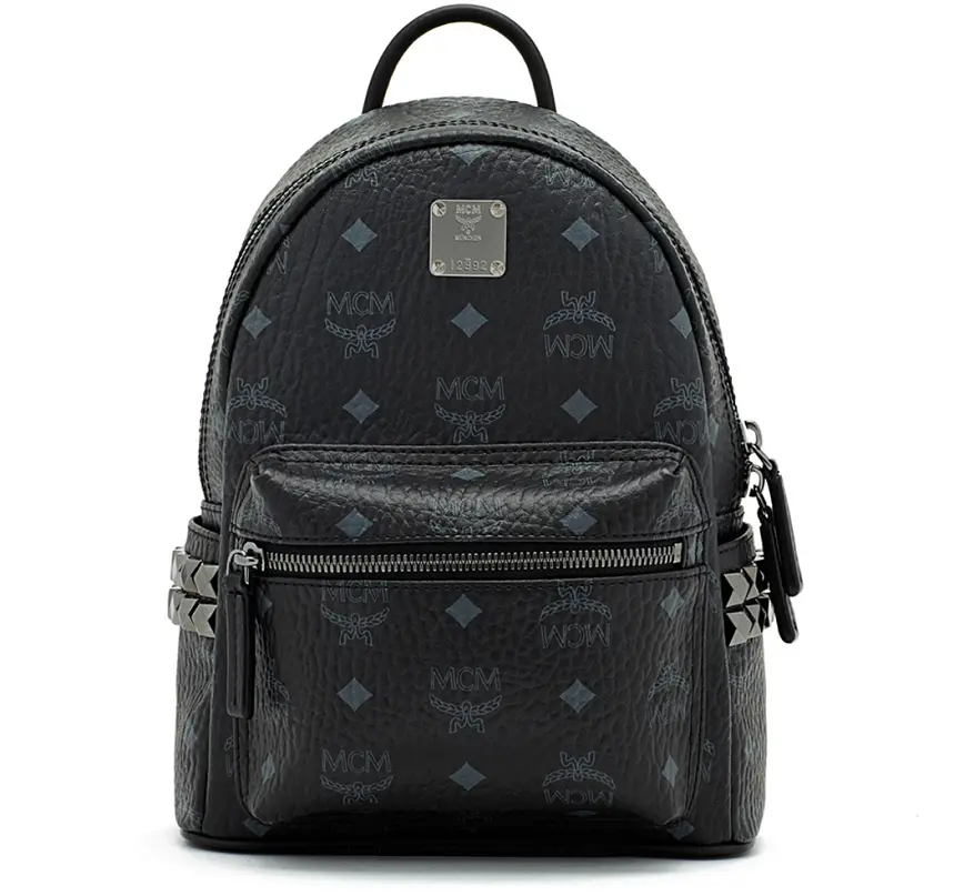 Balo MCM Stark Side Studs Backpack Visetos Black MMK6SVE41BK001