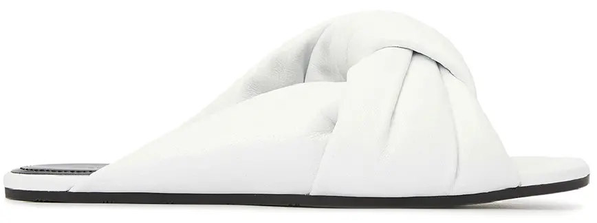 Dép Balenciaga Drapy Flat Sandal 'White' 636576-WA2M0-9002
