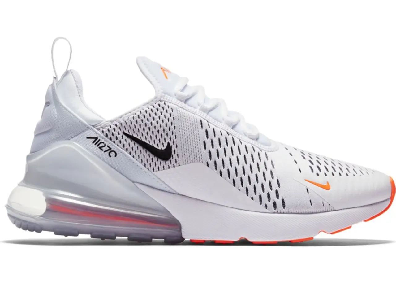Giày Nike Air Max 270 'White Black Total Orange' AH8050-106