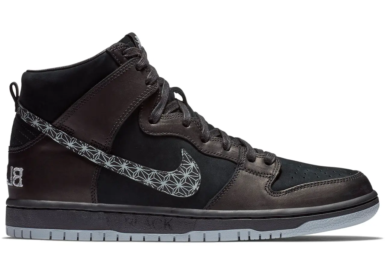 Giày Nike Black Bar x SB Dunk High Pro 'Black' AH9613-002