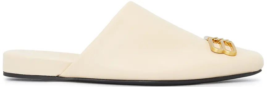 Dép Balenciaga Cozy BB Mule Slippers 'Beige' 718831-WDAT1-2080