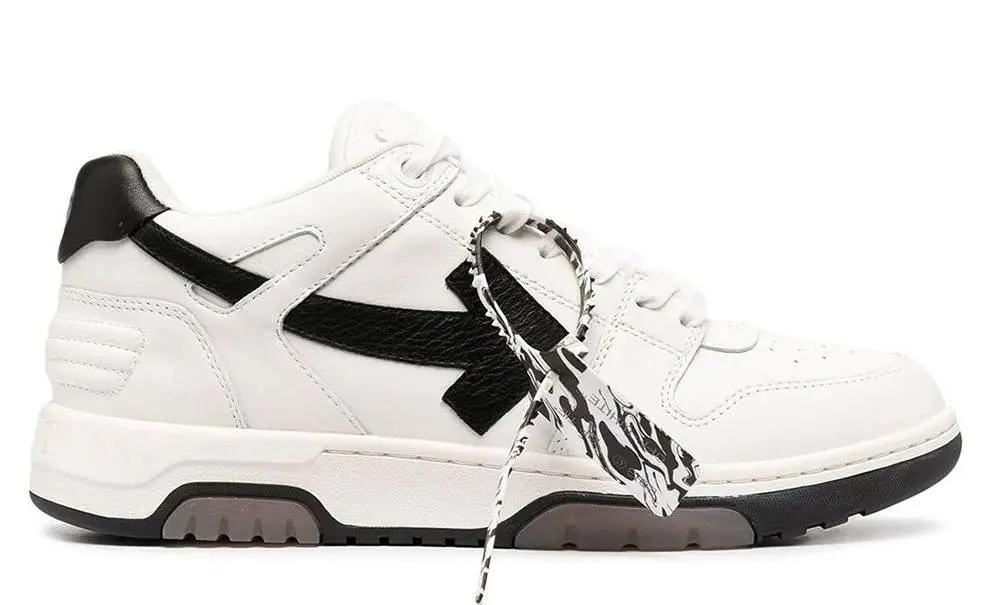 Giày Off-White Out of Office Low Top White Black OMIA189R21LEA0010110