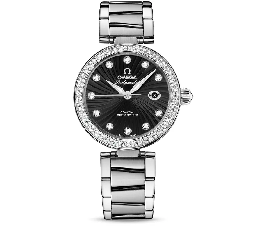 Đồng Hồ Omega DeVille Wave-Patterned 'Black' 425-35-34-20-51-001