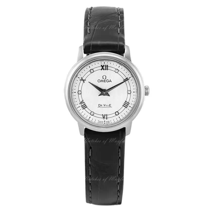 Đồng Hồ Omega De Ville Prestige White Silvery 'Black' 424-13-27-60-52-002