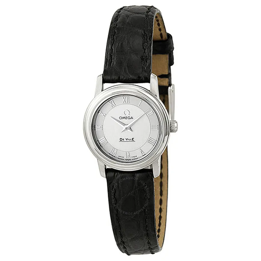 Đồng Hồ Omega De Ville Prestige Stainless Steel Ladies 'Black' 4870-33-01
