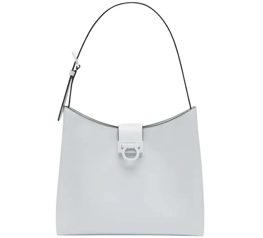 Túi Salvatore Ferragamo Ladies Trifolio Large 'White' 210928-748162