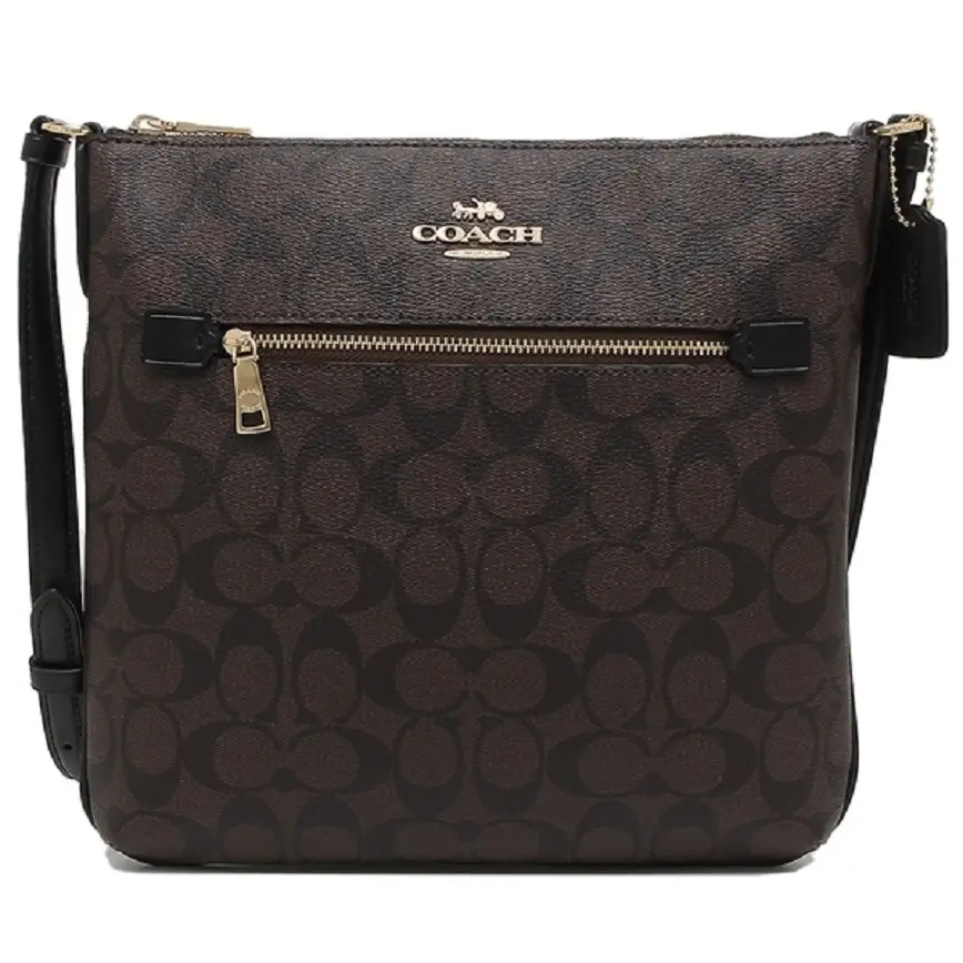 Túi Coach Rowan File Bag Brown Black C1554 IMAA8