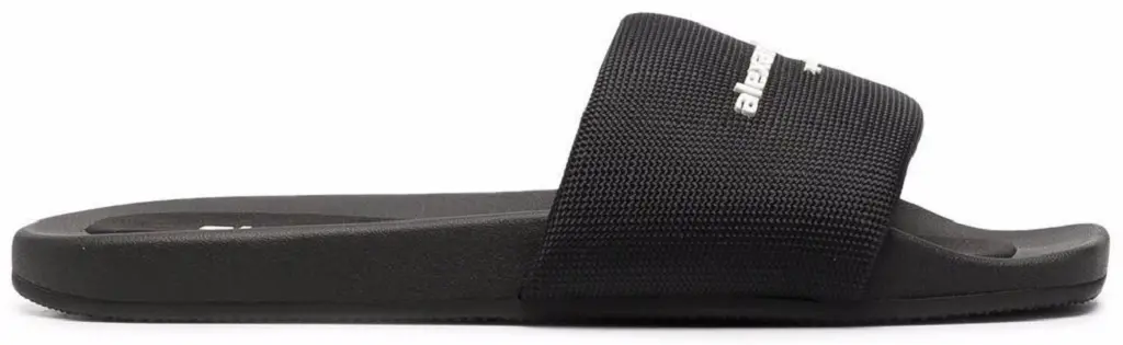 Dép Alexander Wang Aw Pool Slide In Nylon 'Black' 30221S059001