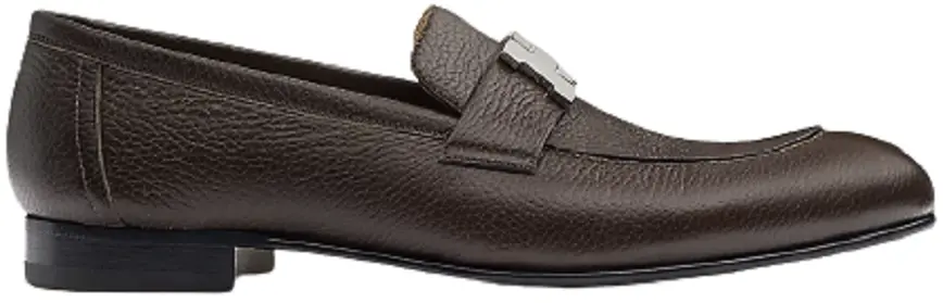 Giày Hermes Paris Loafer 'Ebony Brown' H221966ZAME415