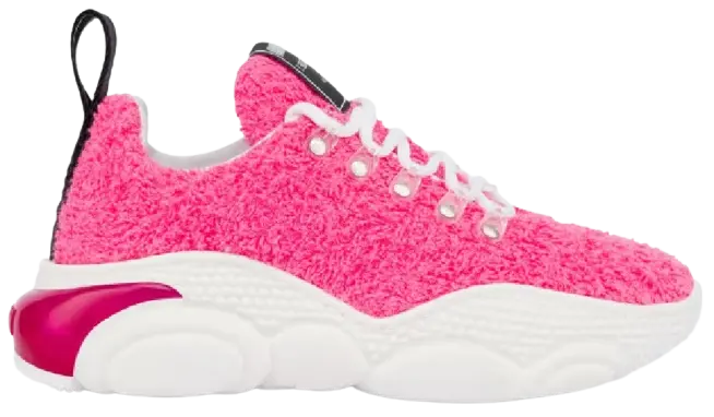 Giày Moschino Terry Cloth Teddy Bubble 'Fuchsia' MA15553G1EM90604