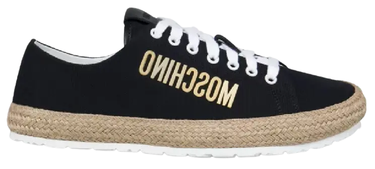 Giày Moschino Rope Sole Canvas 'Black' MB10343G0EGS0000