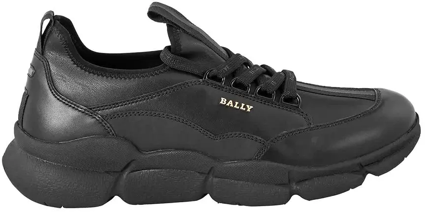 Giày Bally Leather Lace-up Trainers 'Black' 600665 24546 F000
