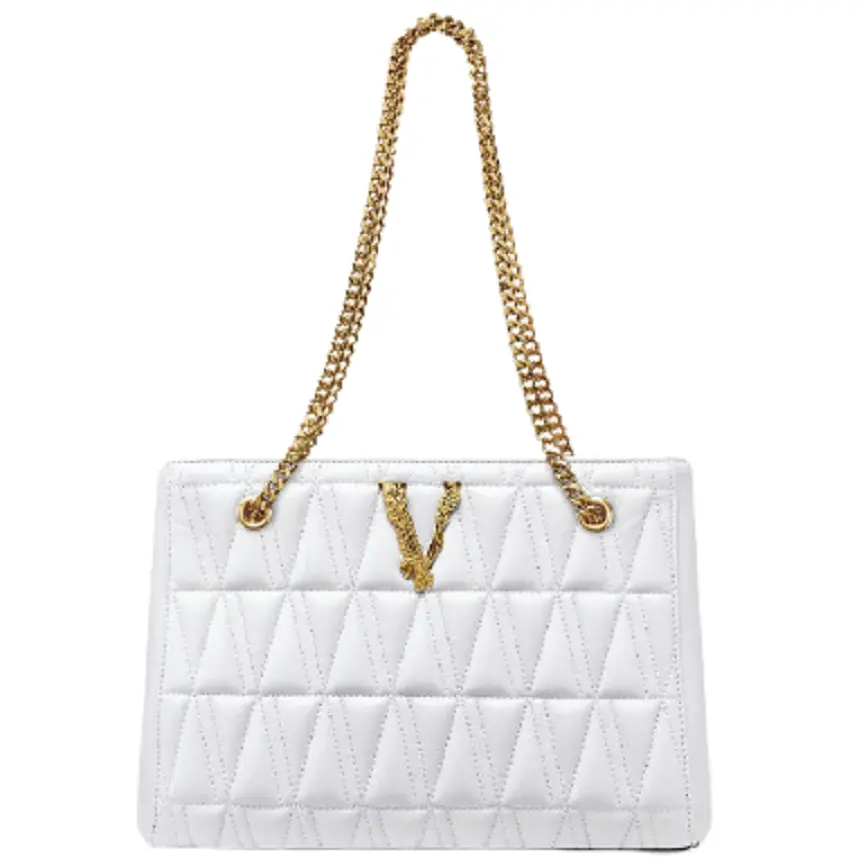Túi Versace Virtus Quilted Small Tote White DBFH778-DNATRS-1W00V