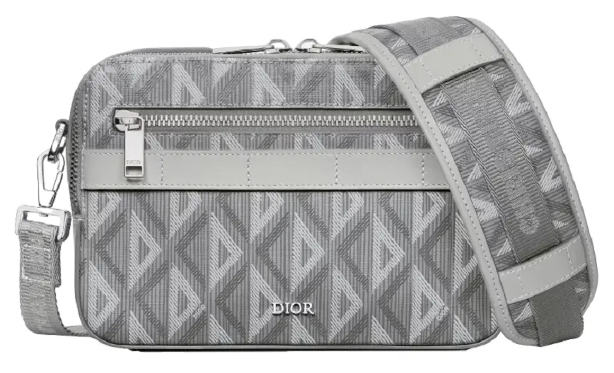 Túi Dior Safari Bag Strap 'Gray CD Diamond' 1ESPO206CDP-H42E
