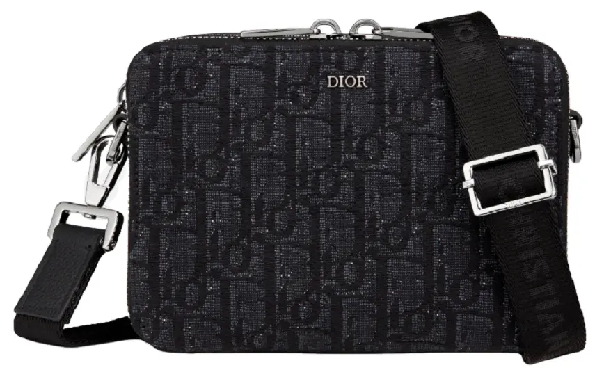 Túi Dior Pouch Shoulder Strap 'Black Oblique' 2OBBC119YSE-H03E