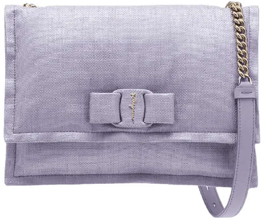 Túi Salvatore Ferragamo Ladies Poppy Viva Bow 'Spring Crocus' 210363-745129