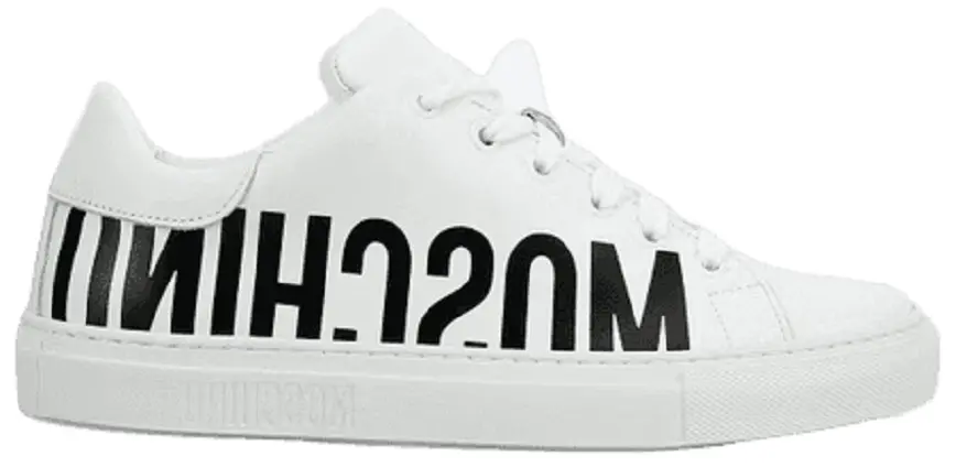 Giày Moschino Leather With Logo 'White' MA15022G18MF0100