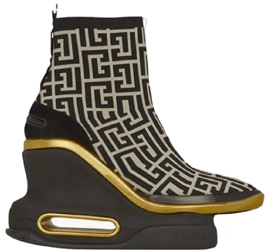 Giày Balmain B-Bold Bicolor 'Ivory And Black' XN1VH694TKPMGFE