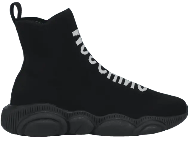 Giày Moschino Teddy High Sock 'Black' MA15093G1DMT000A