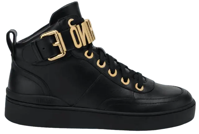 Giày Moschino Nappa Leather Basket 'Black' MA15503G1DMF0000