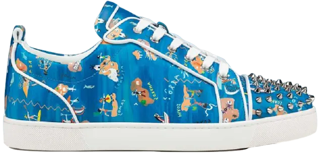 Giày Christian Louboutin Louis Junior Spikes 'Bianco' 3220149-J322