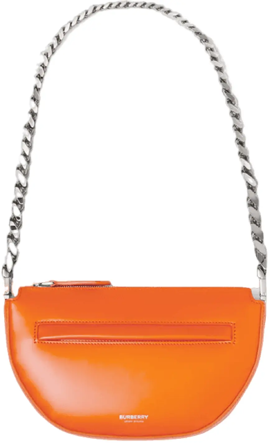 Túi Burberry Mini Leather Zip Olympia Bag 'Orange' P80522301