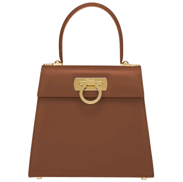 Túi Salvatore Ferragamo Iconic Top Handle 'Brown' 212268-749182