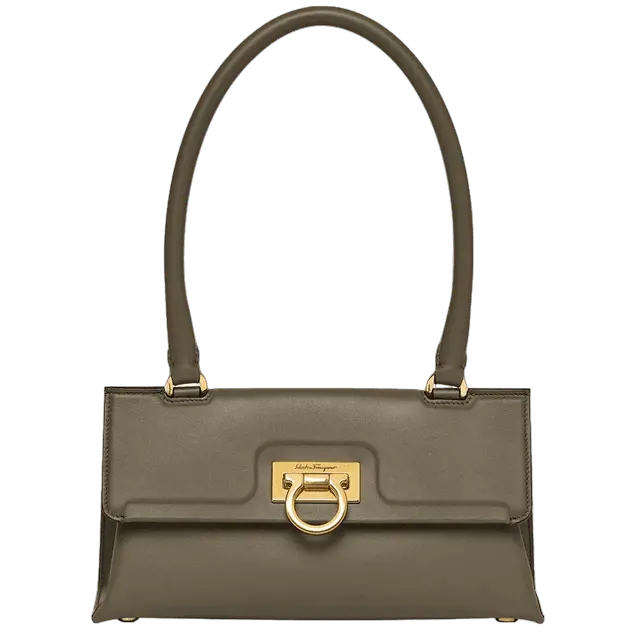 Túi Salvatore Ferragamo Trifolio Swing Bag 'Oliver Green' 211495-754362