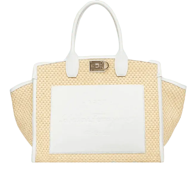 Túi Salvatore Ferragamo Ferragamo Studio Soft Bag 'Sand White' 212287-754688