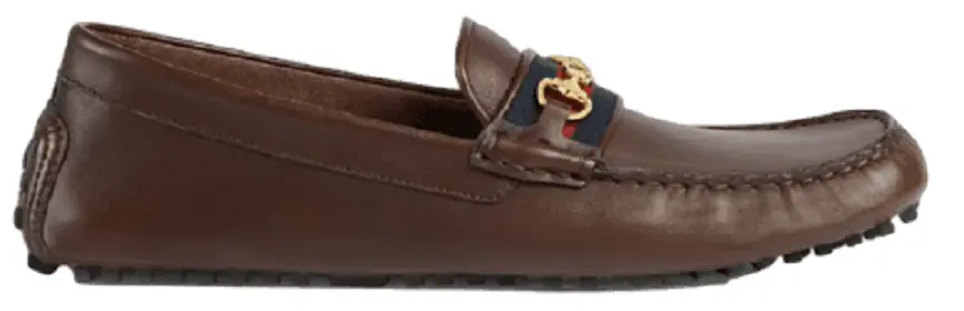 Giày Gucci Driver With Web 'Brown' 624698-1XH10-2160