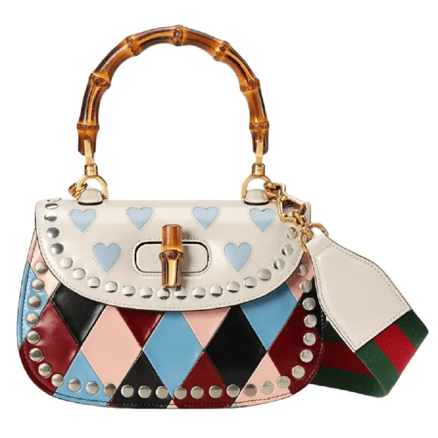 Túi Gucci Lovelight Bamboo 1947 Small Top Handle Bag 'Light Blue Pink' 675797-AAAW4-4950