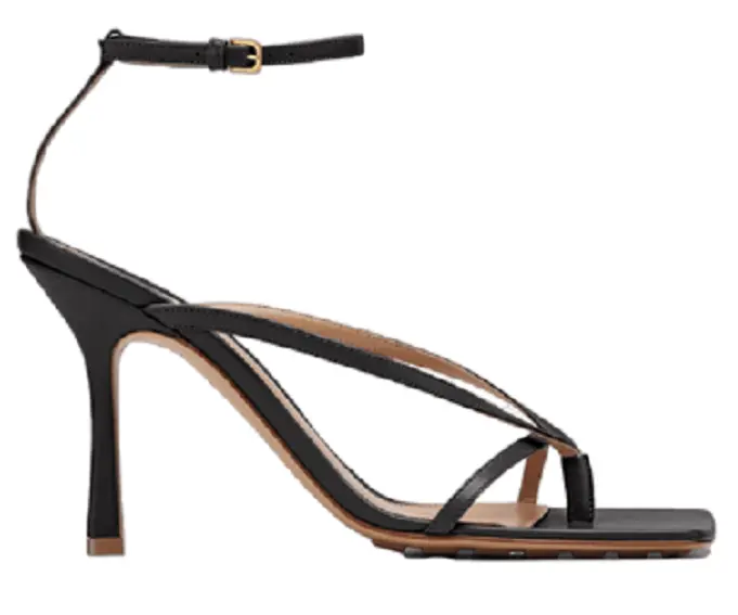 GIày Cao Gót Bottega Veneta Stretch Strap Sandal 'Nero' 608835VBSF01000