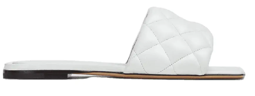 Dép Bottega Veneta Padded Flat Sandal 'Optic White' 627710VBRR09122