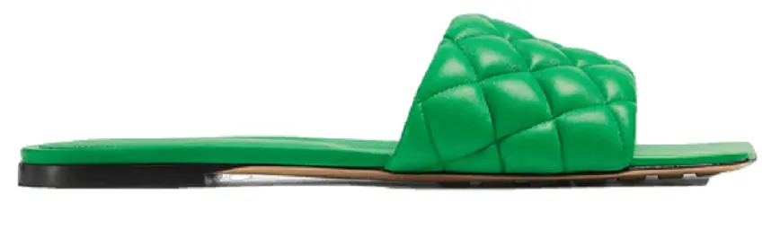 Dép Bottega Veneta Padded Flat Sandal 'Parakeet' 627710VBRR03708