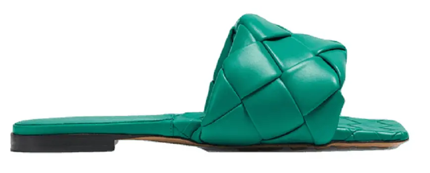 Dép Bottega Veneta Lido Flat Sandal 'Acid Turquoise' 608853VBSS03227