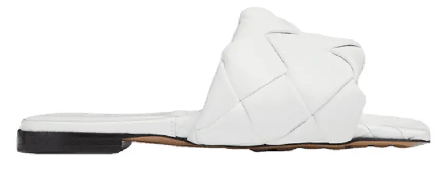 Dép Bottega Veneta Lido Flat Sandal 'Optic White' 608853VBSS09122