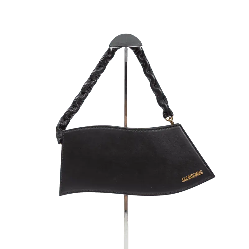 Túi Jacquemus La Vague Leather Shoulder Bag 'Black' 22E221BA0213060
