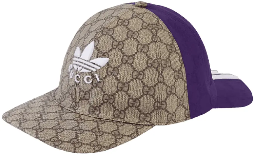 Mũ Gucci Adidas x Gucci Double Sided 'Beige Purple' 719406-4HAS4-9771