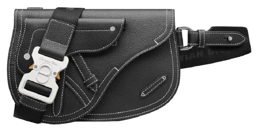 Túi Dior Saddle Pouch 'Black Grained Calfskin' 1ADPO044YKK-H00N